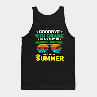 Goodbye 5Th Grade On My Way To Middle School Summer Tank Top